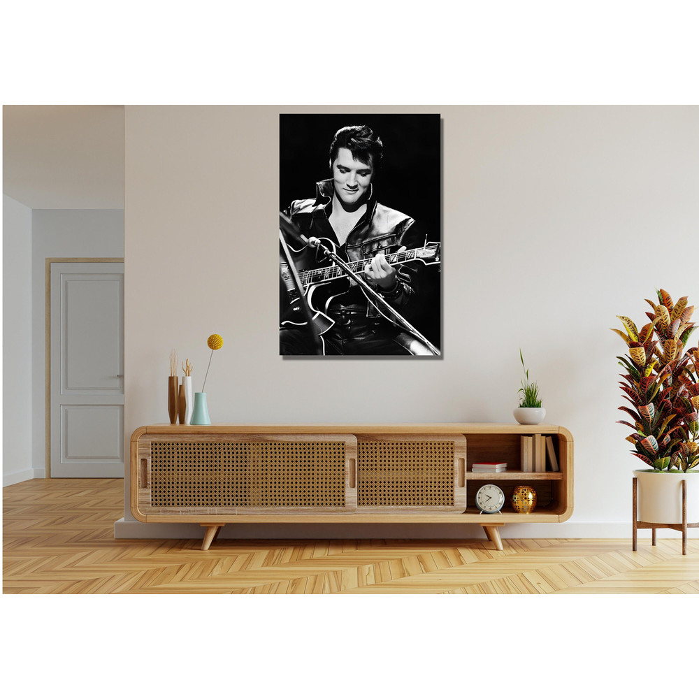 Elvis Presley Ready To Hang Canvas,Music Canvas,Black and white Elvis Presley Poster,Elvis Presley Canvas Wall Art,Elvis Wall Pictures Print.jpg