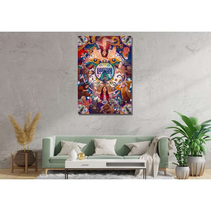 Everything Everywhere All at Once Ready To Hang Canvas,Everything Everywhere All at Once Canvas Print,Movie Poster, Geek Gifts,Movie Print.jpg