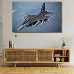 f16 falcon fighter jet ready to hang canvas,f16 military plane pattern print,f16 falcon poster,military fan gift,f16 tom