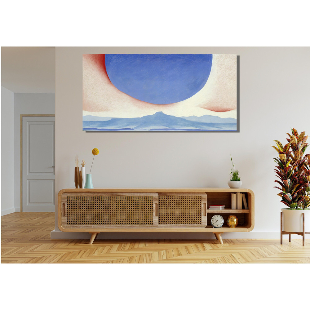 Georgia O'Keeffe Inspired Pedernal Landscape Ready To Hang Canvas,Landscape Wall Art,Large Size Canvas,Giclee Print Reproduction,Okeeffe Art.jpg