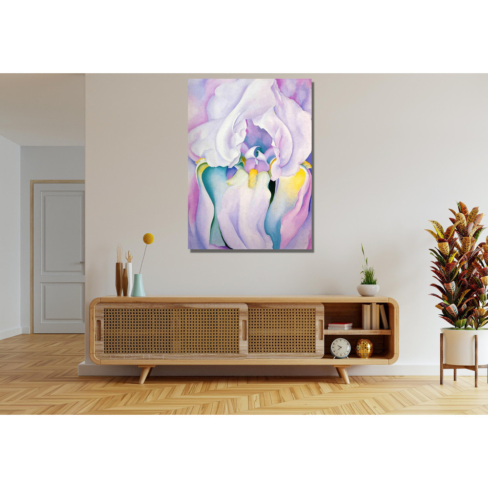 Georgia O'Keeffe Light of IRIS 1924 Ready To Hang Canvas,O'Keeffe Flower Prints,OKeeffe Art Print,Georgia OKeeffe Print,O'Keeffe Flower Gift.jpg