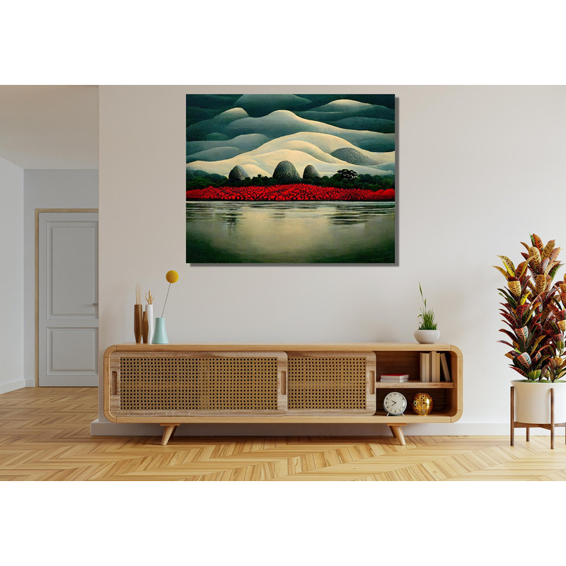 Georgia O'Keeffe Mountain Ready To Hang Canvas,Reproduction Painting,O'Keeffe Picture,O'Keeffe Poster,OKeeffe Water Green Mountain,Landscape 2.jpg