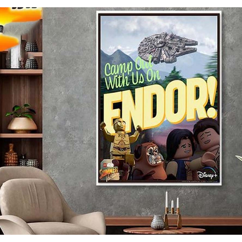 TREND lego star wars summer vacation camp out with us on endor poster canvas.jpg