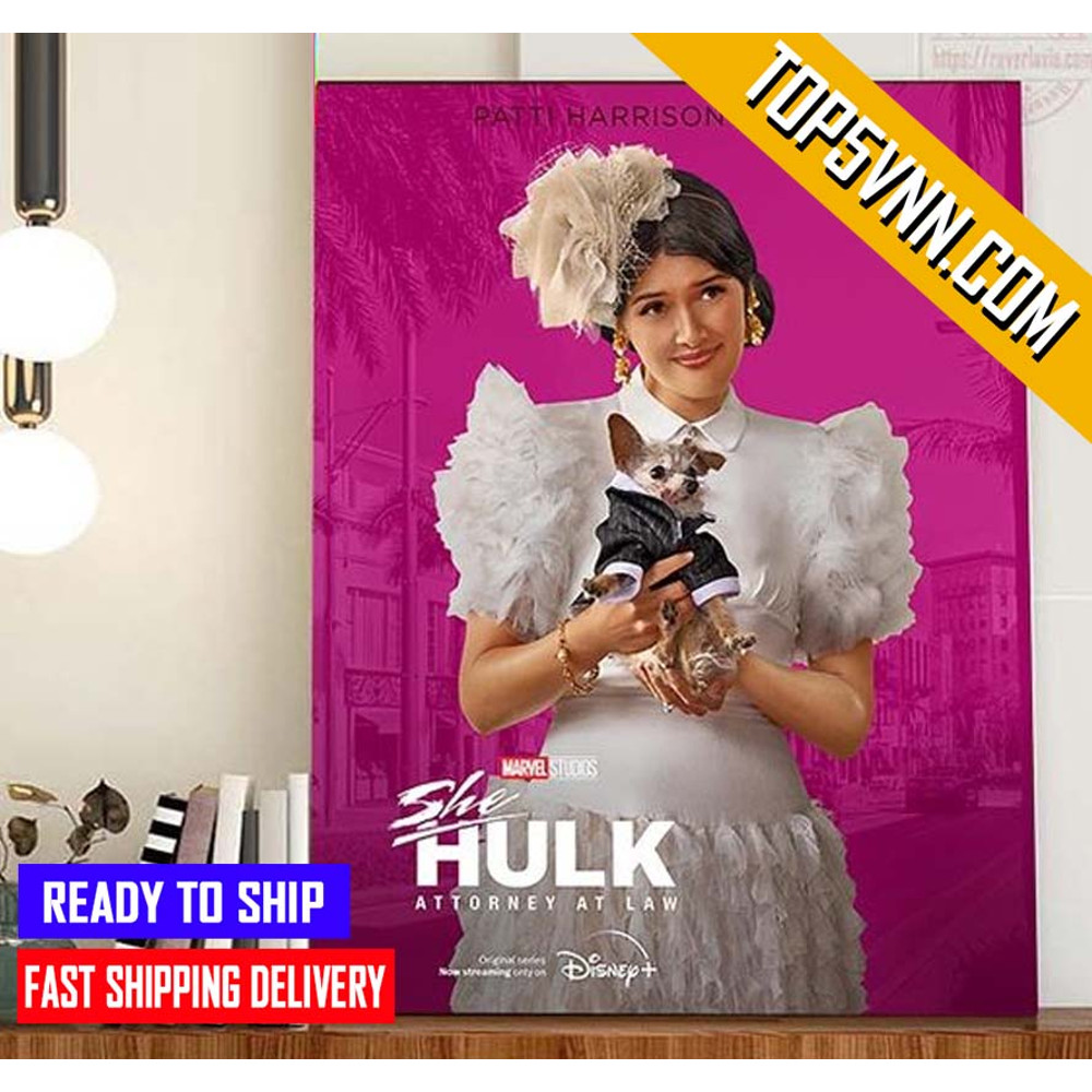 TREND Patti Harrison Is LuLu In Marvel Studios She Hulk Attorney At Law Gifts Poster Canvas.jpg
