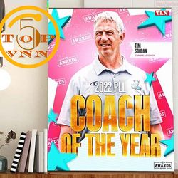 trend tim soudan is 2022 coach of the year of pll poster canvas