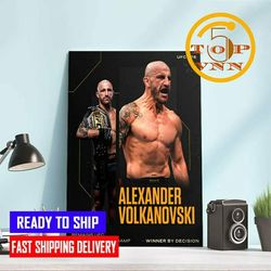 ufc 276 alexander volkanovski remains ufc featherweight champions winner fan gifts poster canvas