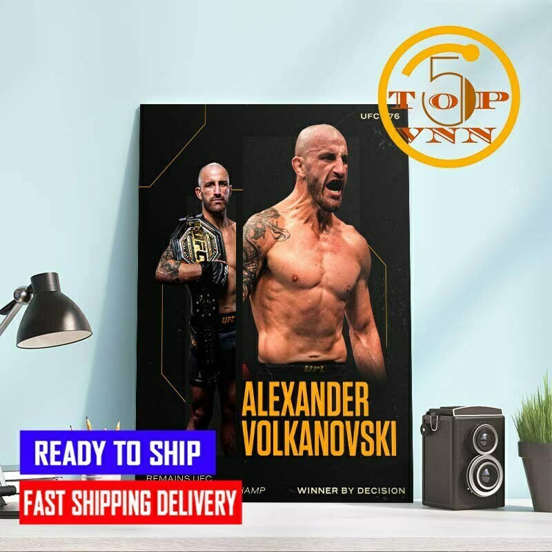UFC 276 Alexander Volkanovski Remains UFC Featherweight Champions Winner Fan Gifts Poster Canvas.jpg
