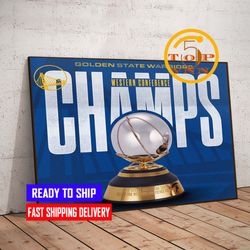 warriors win western conference champions poster canvas home decoration