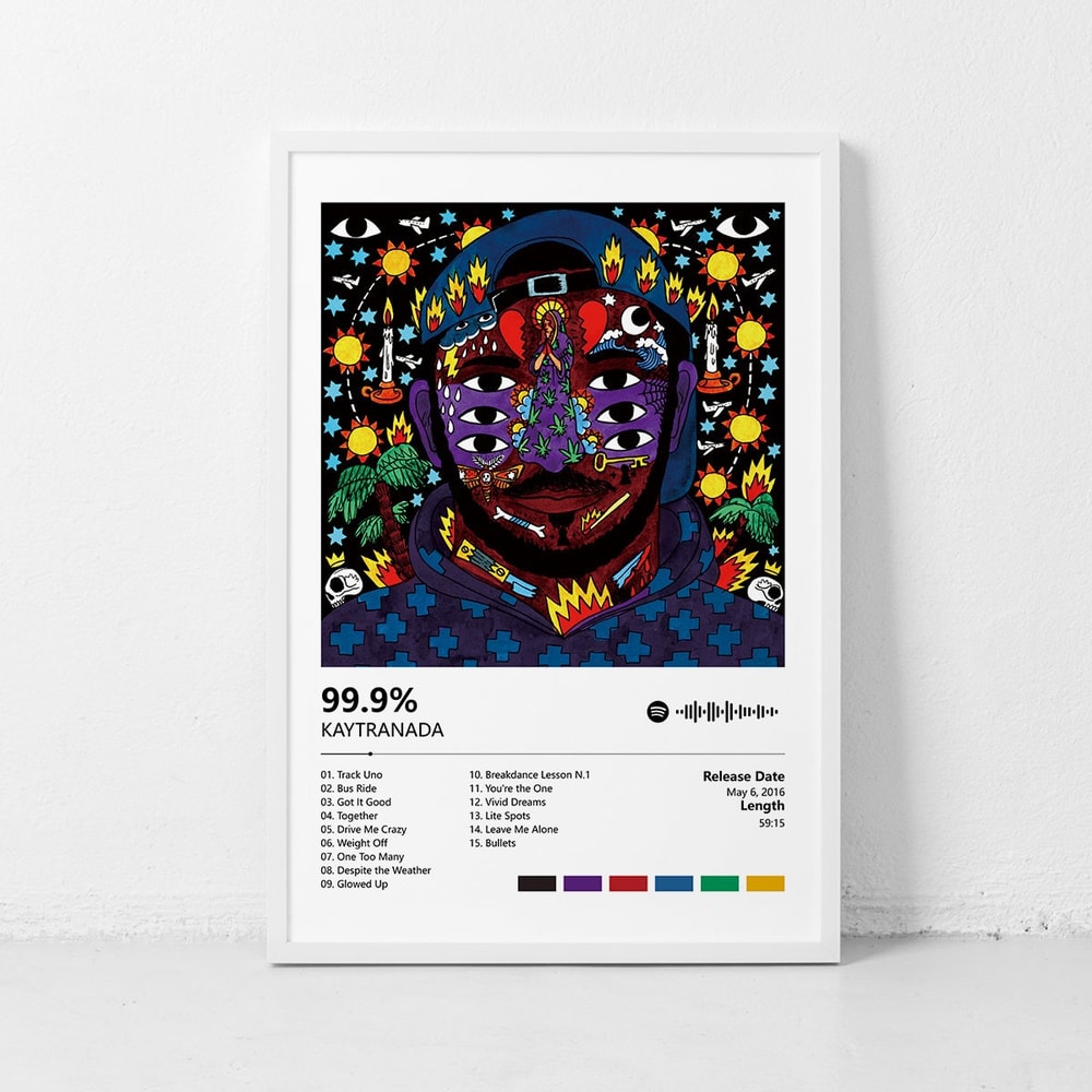 99.9-Kaytranada Music poster, Album Cover Poster Wall Art Decor Print Picture Paintings for Living Room Canvas Poster.jpg