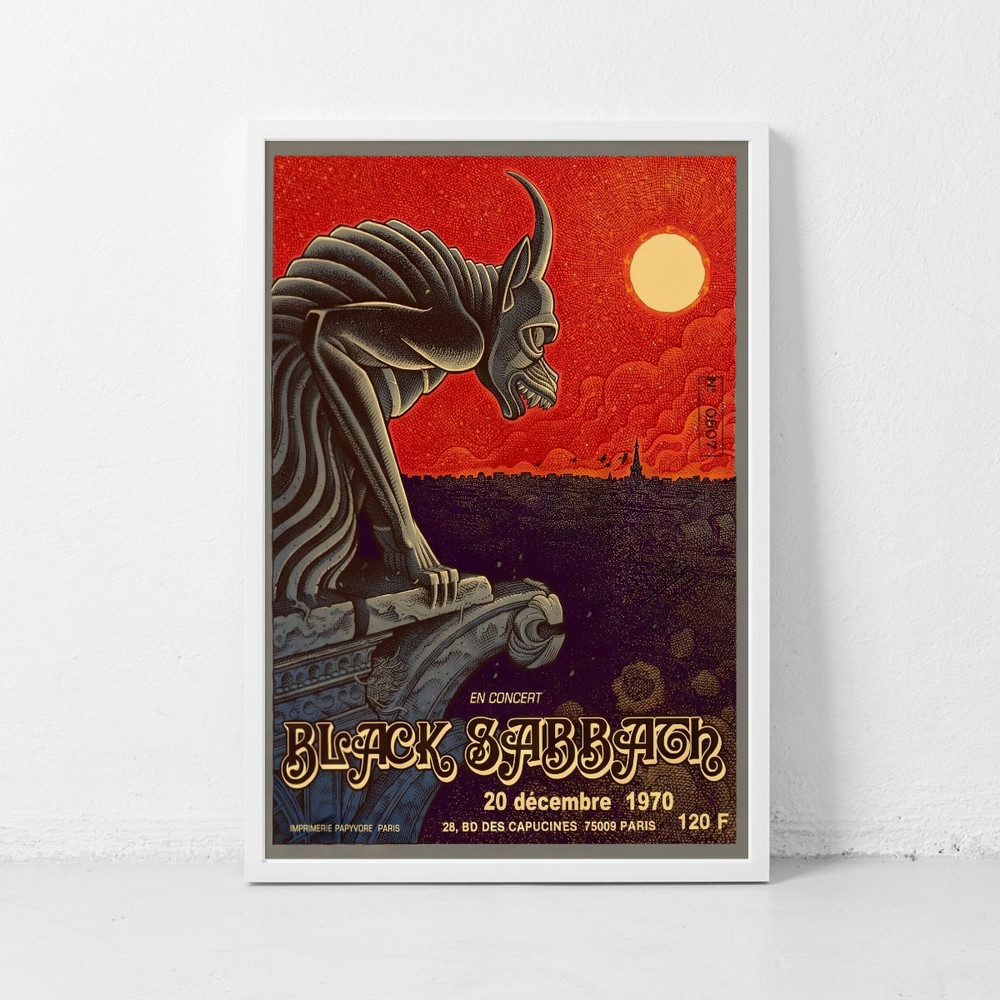 Black Sabbath Music Poster Rock Band Concert Gig Vintage Print Wall Art Decor Canvas Poster.jpg