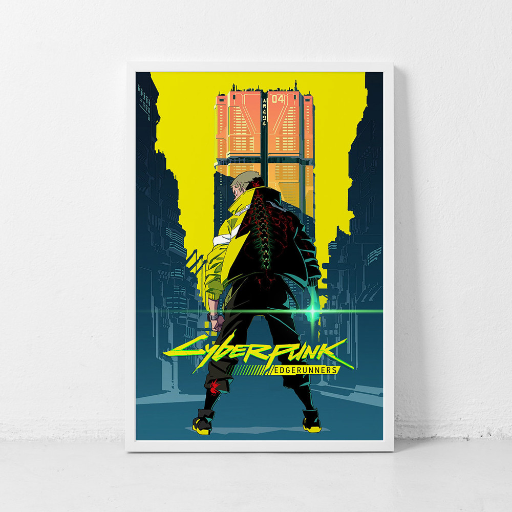 Cyberpunk Edgerunners Anime Movie Poster Classic Retro Rock Vintage Wall Art Print Decor Canvas Poster.jpg