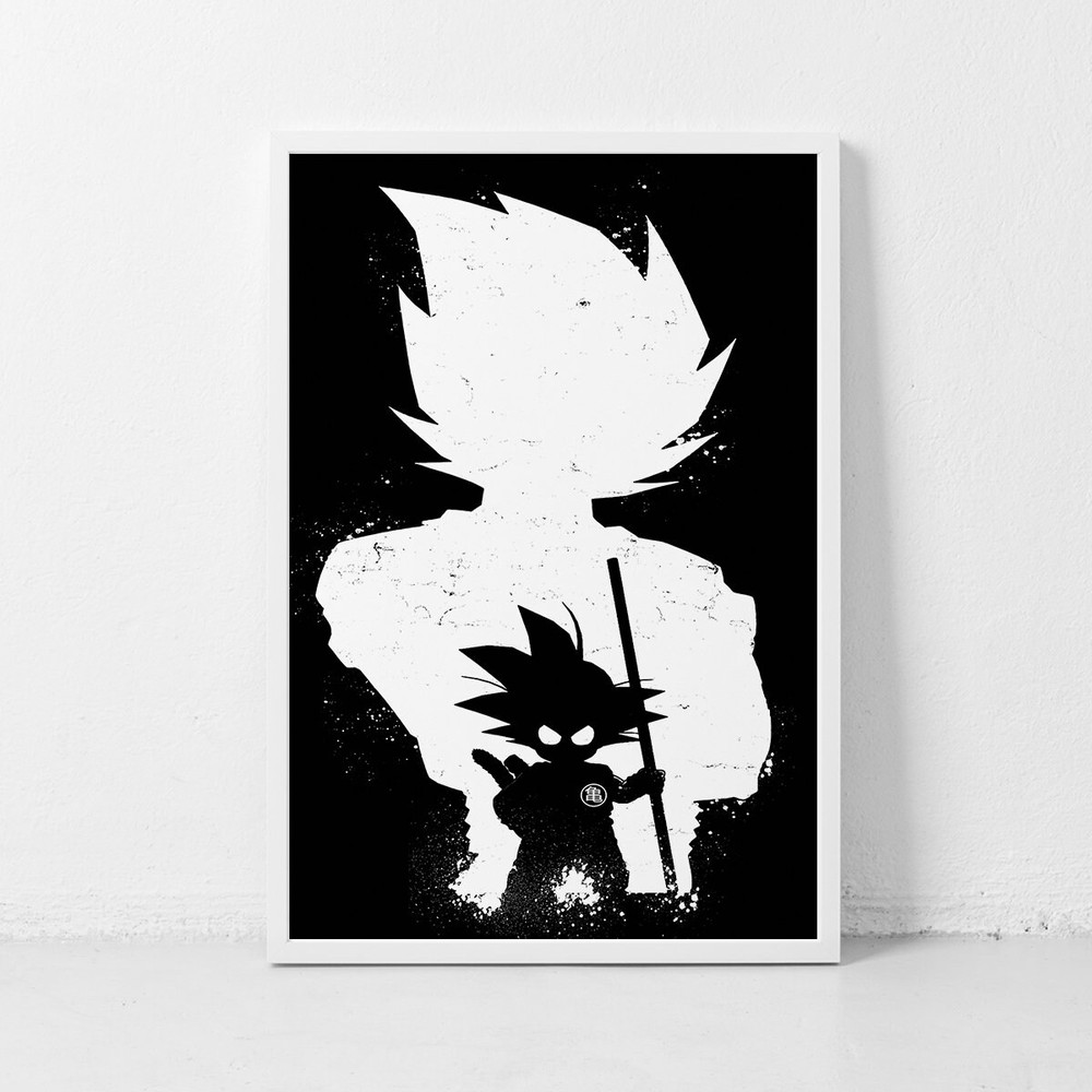 Dragon Ball Z Goku Anime Movie Poster Classic Retro Rock Vintage Wall Art Print Decor Canvas Poster 2.jpg