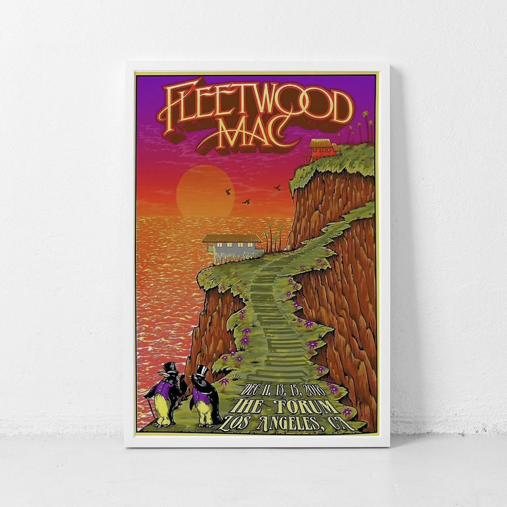 Fleetwood Mac Music Gig Concert Poster Classic Retro Rock Vintage Wall Art Print Decor Canvas Poster.jpg