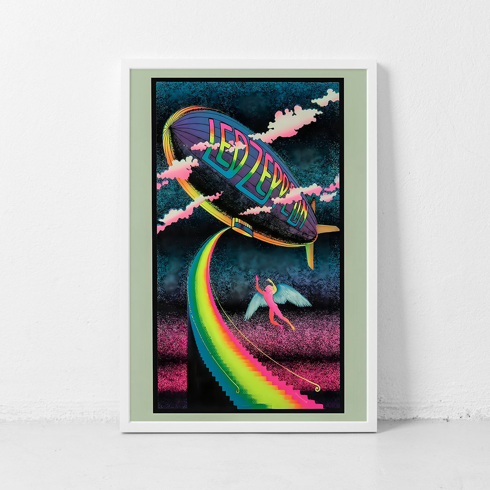 Led Zeppelin Music Gig Concert Poster Classic Retro Rock Vintage Wall Art Print Decor Canvas Poster.jpg