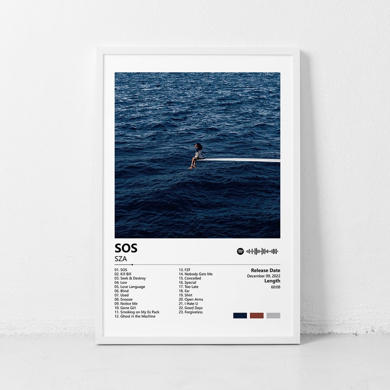 SOS-SZA Music poster, Album Cover Poster Wall Art Decor Print Picture Paintings for Living Room Canvas Poster.jpg