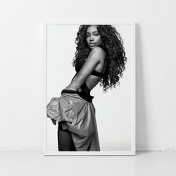 sza poster, wall art decor print posters for room aesthetic decor canvas poster
