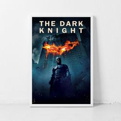 the dark knight movie poster classic retro rock vintage wall art print decor canvas poster