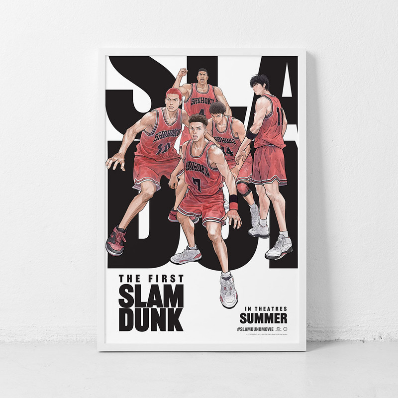 The First Slam Dunk Anime Movie Poster Classic Retro Rock Vintage Wall Art Print Decor Canvas Poster.jpg