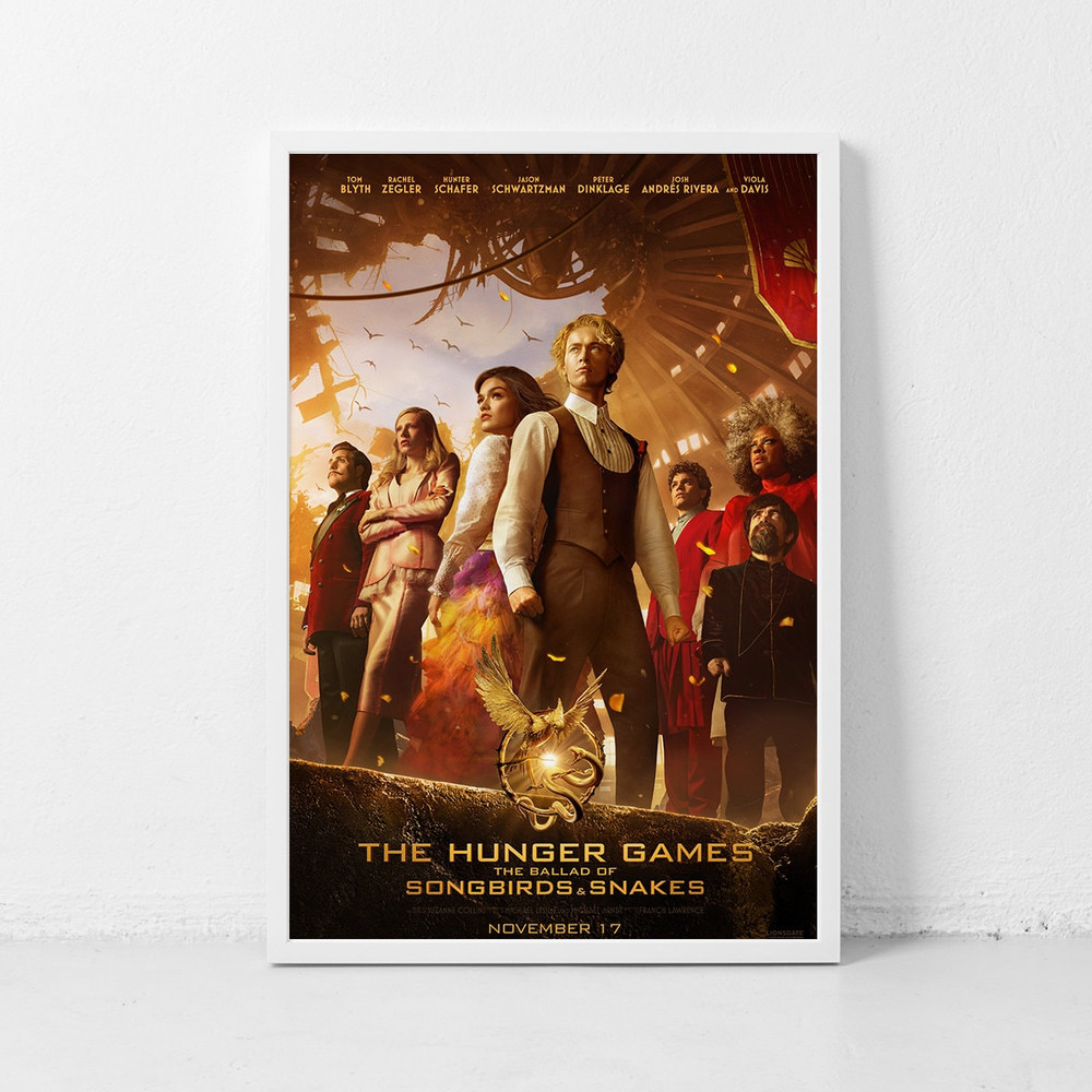 The Hunger Games The Ballad of Songbirds and Snakes Movie Poster Classic Retro Rock Vintage Wall Art Print Decor Canvas Poster.jpg