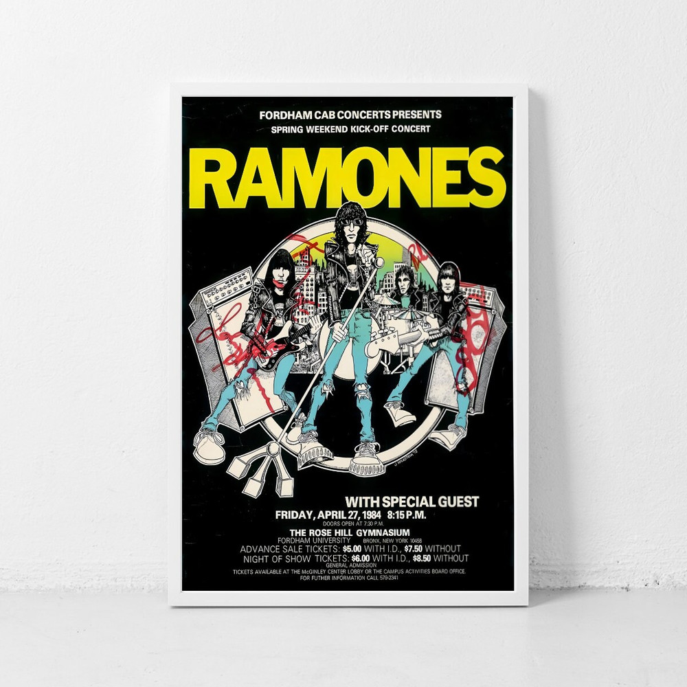 The Ramones Music Gig Concert Poster Classic Retro Rock Vintage Wall Art Print Decor Canvas Poster.jpg