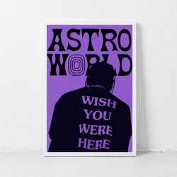 travis scott poster classic retro rock vintage wall art print decor canvas poster