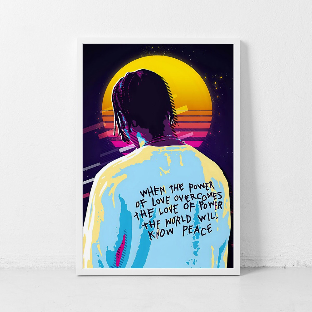 Travis Scott Music Poster, Album Cover Poster Wall Art Decor Print Picture Paintings for Living Room Canvas Poster.jpg
