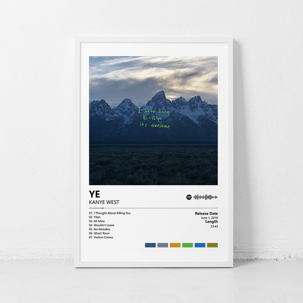 ye-Kanye West Music poster, Album Cover Poster Wall Art Decor Print Picture Paintings for Living Room Canvas Poster.jpg