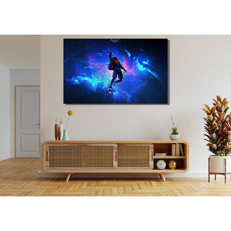 Miles Morales Spider-Man Ready To Hang Canvas, Into the Spider-Verse Poster,Spiderman Into the Spider-verse Painting,Minimalist Movie Poster 9.jpg