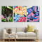 O'keeffe Colorful Flowers Set of 3 Ready To Hang Canvas,O'keeffe Art Gallery,Okeeffe Colorful Flowers Set Of 3 Poster,Okeeffe Colorful Decor 1.jpg