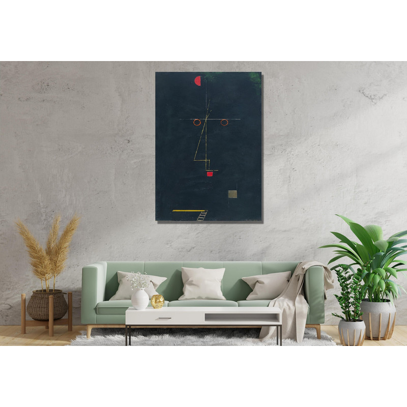 Paul Klee Portrait of an Equilibrist Ready To Hang Canvas,Vintage Paul Klee Wall Art,Paul Klee Exhibition Poster,Modern Abstract Wall Decor.jpg