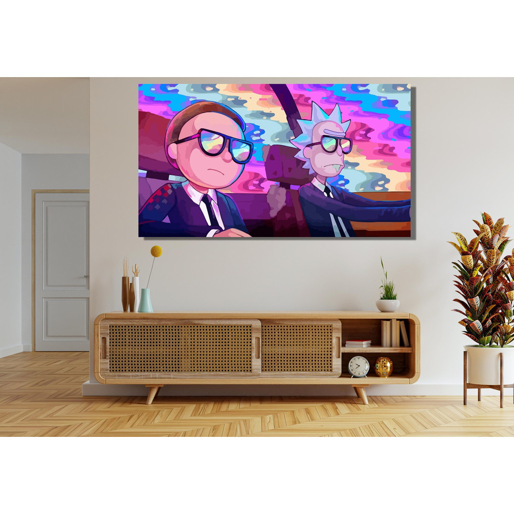 Rick & Morty Ready To Hang Canvas,Rick and Morty Canvas Wall Art,Rick and Morty Poster,Rick and Morty Anniversary Birthday Valentine Gift 1.jpg