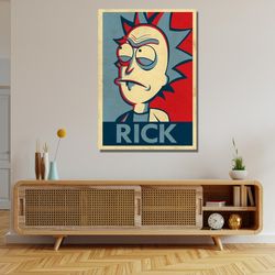 rick morty scape traveler ready to hang canvas, rick and morty canvas wall art, rick and morty poster, rick and morty c