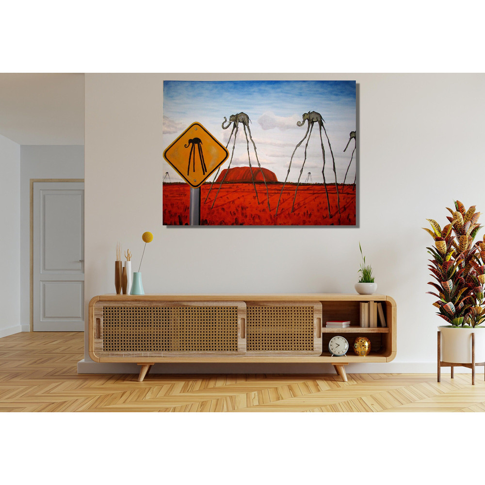 Salvador Dali Elephants Ready To Hang Canvas,Dali Printable,Dali Poster,Dalì Art,Printable Poster,Abstract Painting,Abstract Canvas Wall Art.jpg