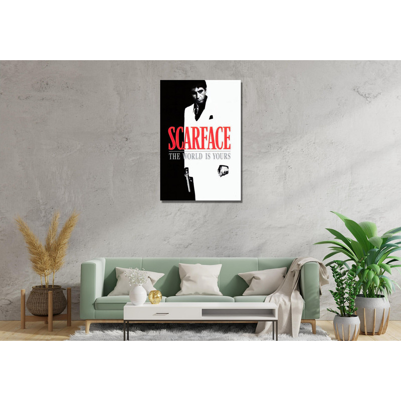 Scarface Al Pacino Tony Montana Ready To Hang Canvas, Scarface Painting, Tony Montana Wall Art, Al Pacino Prints,Tony Montana Print Wall Art.jpg