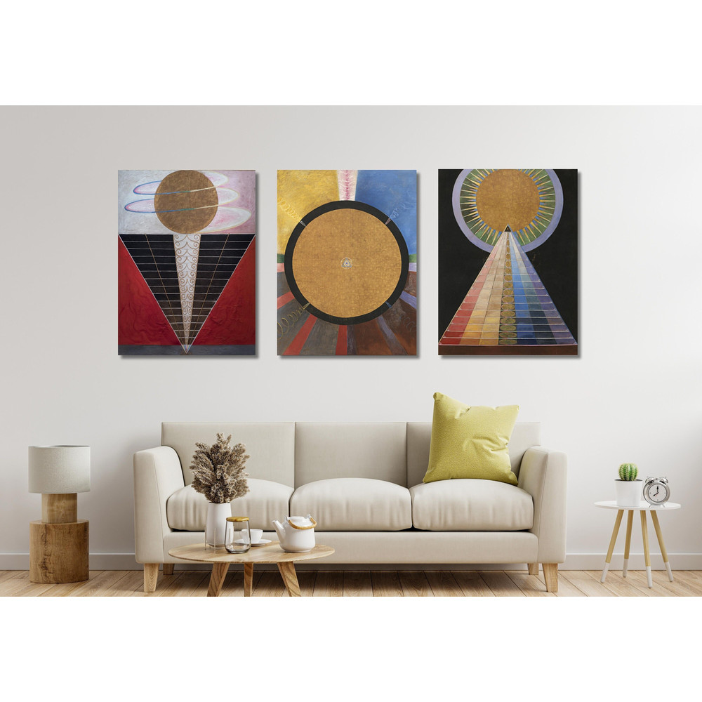 Set of 3 Hilma Af Klint Ready To Hang Canvas,Hilma Af Klint Exhibition Poster Art,Colorful Wall Art,Hilma Klint Wall Art,Abstract Wall Art 2.jpg