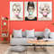 Set of 3 Lady Bubble Gum Ready To Hang Canvas, Blowing Bubble Gum Art, Brigitte Bardot,Famous Women Set, Audrey Hepburn, Bubble Gum Canvas.jpg