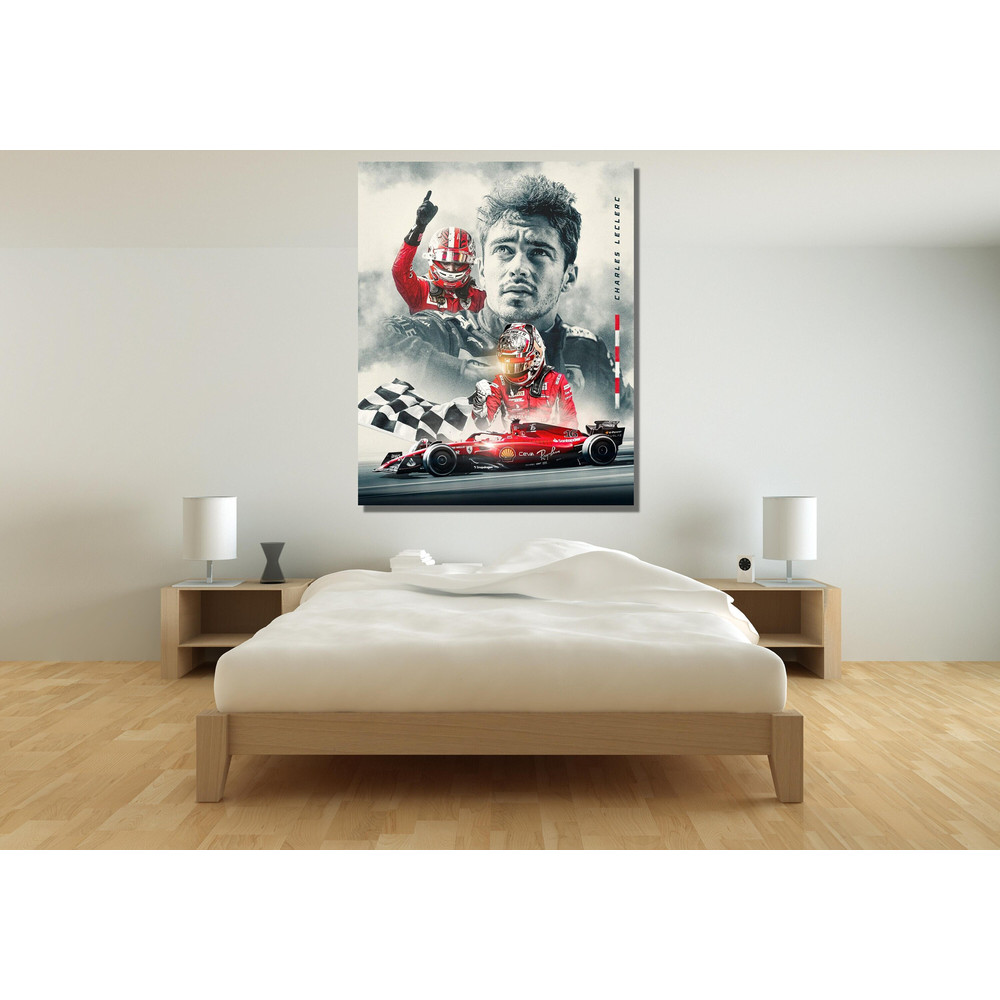 The Legends Of Scuderia Ferrari Leclerc Ready To Hang Canvas, Ferrari Fans Gift, Sebastian Vettel Poster, Michael Schumacher Canvas, Ferrari.jpg