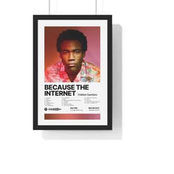 because the internet childish gambino album print satin