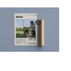 minari retro movie poster print | minimalist movie