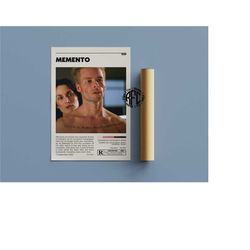 memento retro movie poster print | minimalist movie