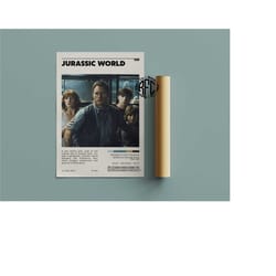 jurassic world retro vintage poster | minimalist movie