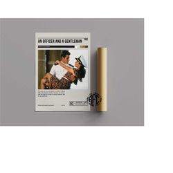 an officer and a gentleman retro vintage poster
