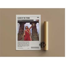 clash of the titans retro vintage poster |