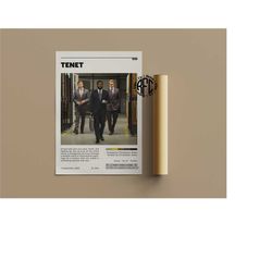 tenet retro movie poster print | minimalist movie