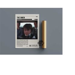 the omen retro vintage poster | omen 3
