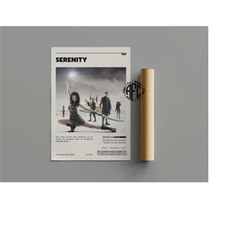 serenity retro movie poster print | minimalist movie
