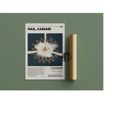 hail caesar retro vintage poster | minimalist movie