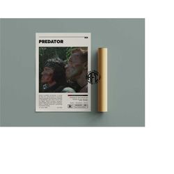 predator retro movie poster print | minimalist movie