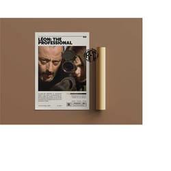 leon movie retro vintage poster | minimalist movie