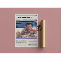 true romance retro movie poster print | minimalist